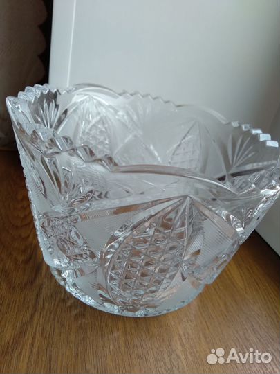 Хрусталь СССР: салатник / ладья / ваза / рог