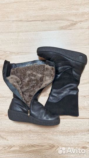 Сапоги женские зимние 40 кожа