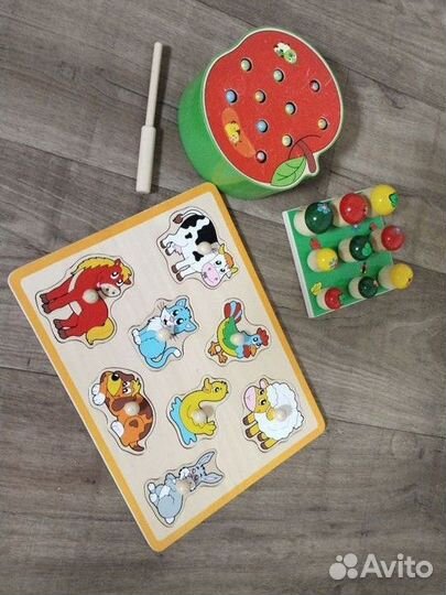 Развивающие деревянные игрушки