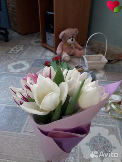 Цветы. Тюльпаны на 8 марта. С доставкой