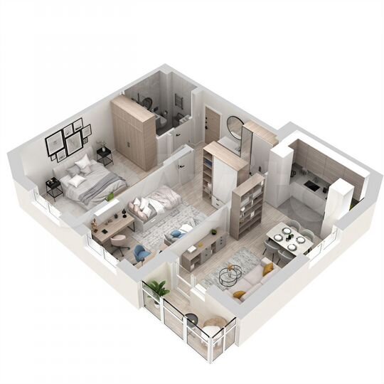 2-к. квартира, 64,9 м², 14/17 эт.