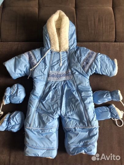 Зимний комбинезон-трансформер размер 62-68