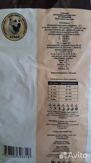 Сухой корм для собак