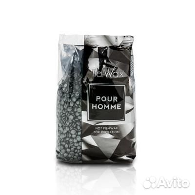 Черный воск в гранулах, «Pour Homme», Italwax