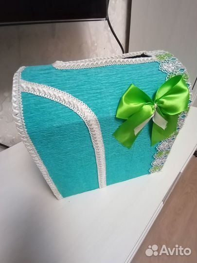 Декоративный сундучок для свадьбы