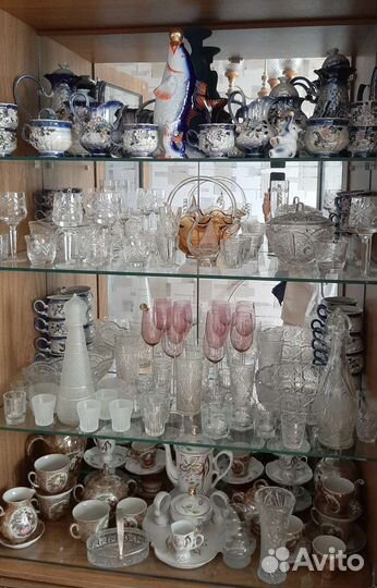 Ваза хрустальная салатник сервизы СССР