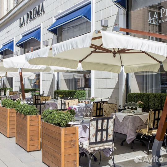 Профессиональный уличный зонт для кафе и веранды