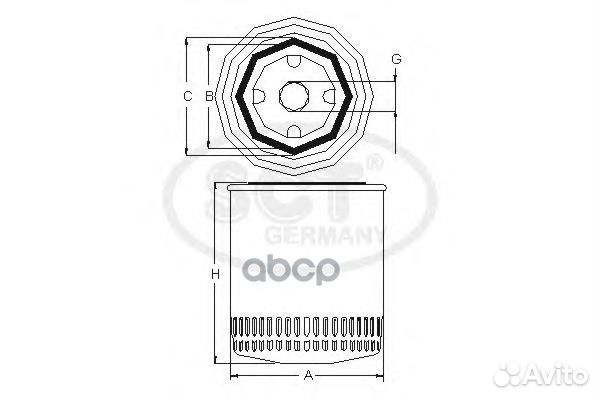 Фильтр масляный mercedes W201/W124 -8/92/W126 S