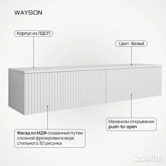 Тумба под тв подвесная новая