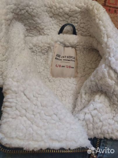 Джинсовая куртка для девочки 128