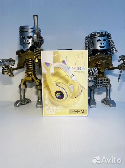 Наушники светящиеся с ушками кошечки