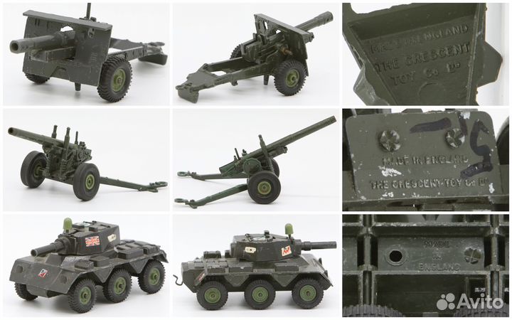 Винтаж Corgi, Crescent, Dinky, Matchbox, Solido