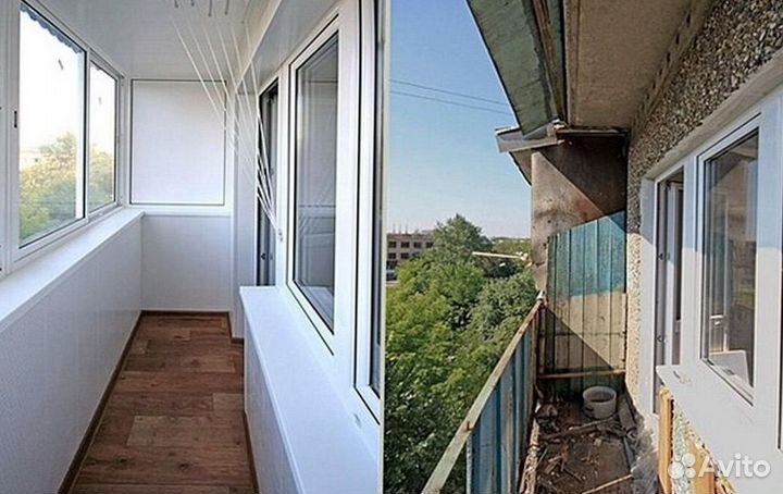 Остекление балконов и лоджий под ключ C7243