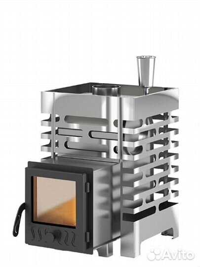 Печь для бани aston 12 inox стекло