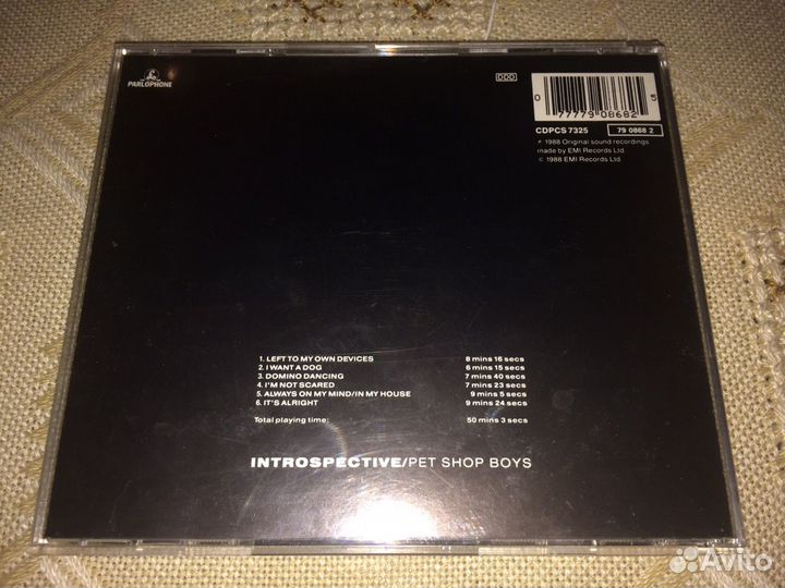 CD. Pet shop boys. Introspective. W. Germany. CDP