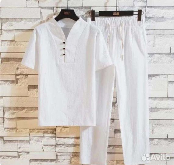 Мужской летний костюм лён