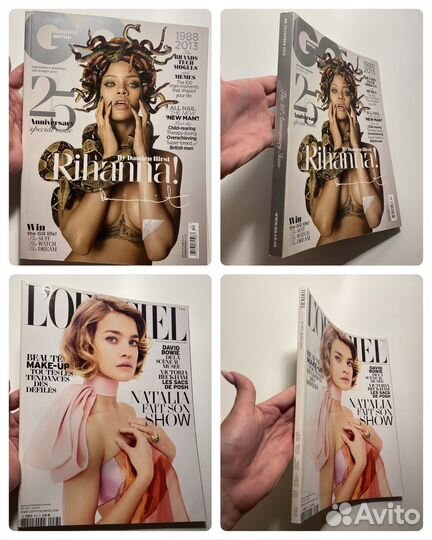 Модные журналы Vogue, Elle, Bazaar, GQ, L‘officiel