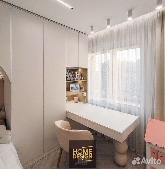 Рабочая зона со шкафом на заказ