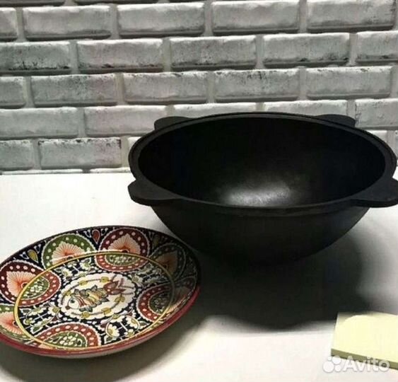 Казан чугунный 12 литров толстостенный