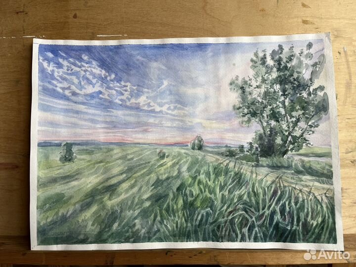 Акварельная картина на А3 формате
