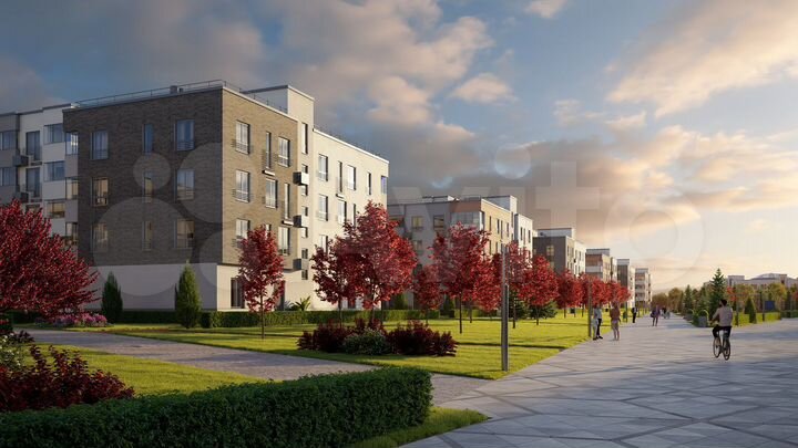 2-к. апартаменты, 40,5 м², 1/6 эт.