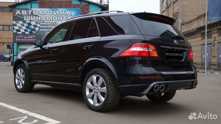 Накладка на задний бампер Mercedes W166 ML