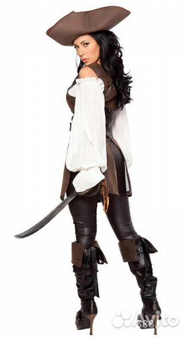 Костюм пиратка, аксессуары, треуголка, шпага