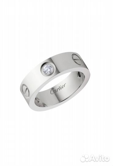 Кольцо Cartier Love 3 Diamonds White Gold B4032500