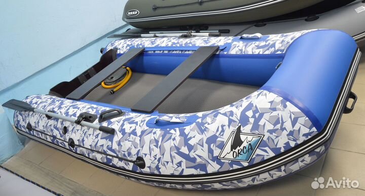 Лодка Орка 305 нднд камуфляж