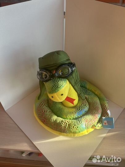 Мягкая игрушка змея с отсеком для конфет