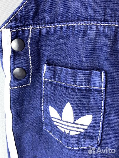 Ждинсовый комбенизон adidas 80 86