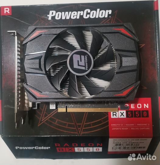 Видеокарта amd Radeon rx 550 4GB
