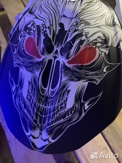 Внедорожный шлем Airoh Wraap Black/White Matt