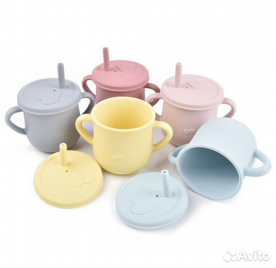 Кружка непроливайка силиконовый поильник новый