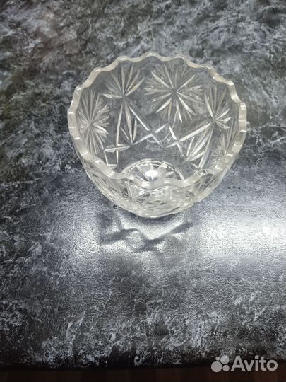 Салатник хрустальный