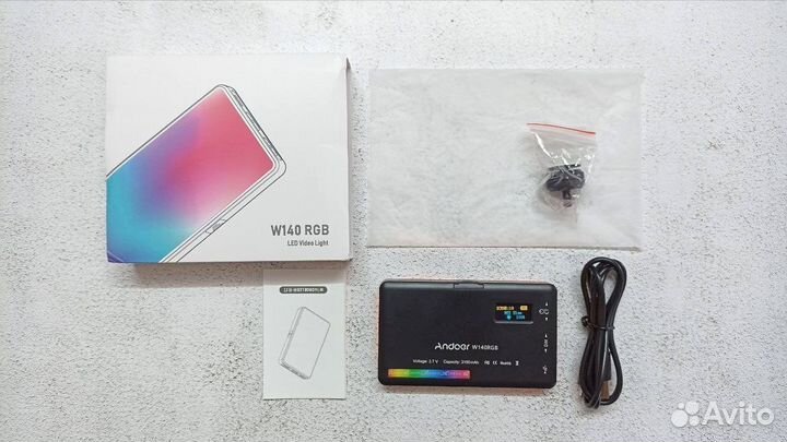 Видеосвет RGB Andoer, 140 светодиодов, 20 режимов