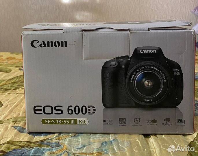 Зеркальный фотоаппарат canon eos 600d