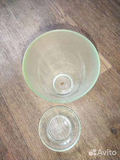 Горшок стеклянный, бу