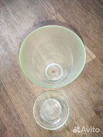 Горшок стеклянный, бу