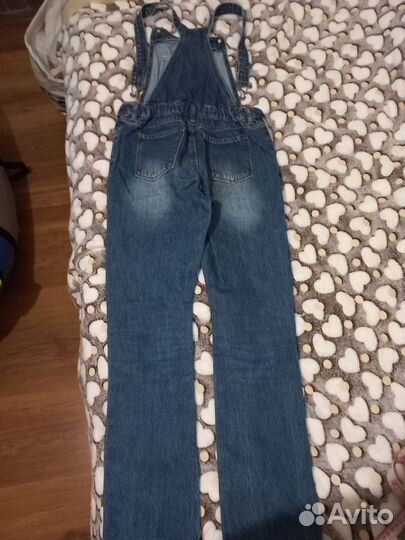 Джинсовый комбинезон для девочки