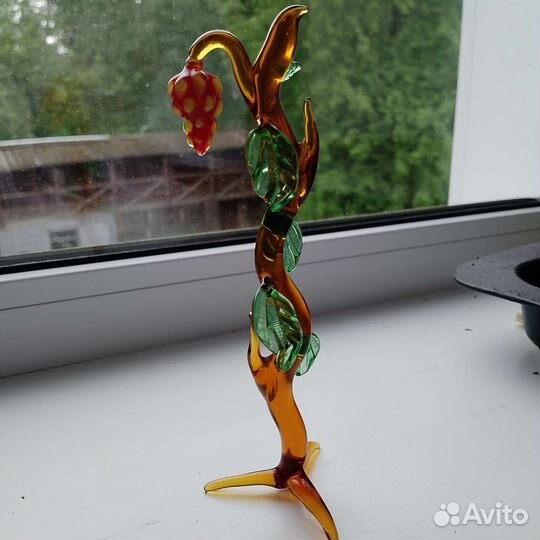 Фигурка из цветного стекла СССР