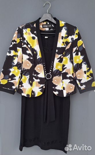 Платье чёрное с жакетом 44 46