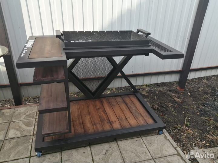 Мангал в стиле лофт