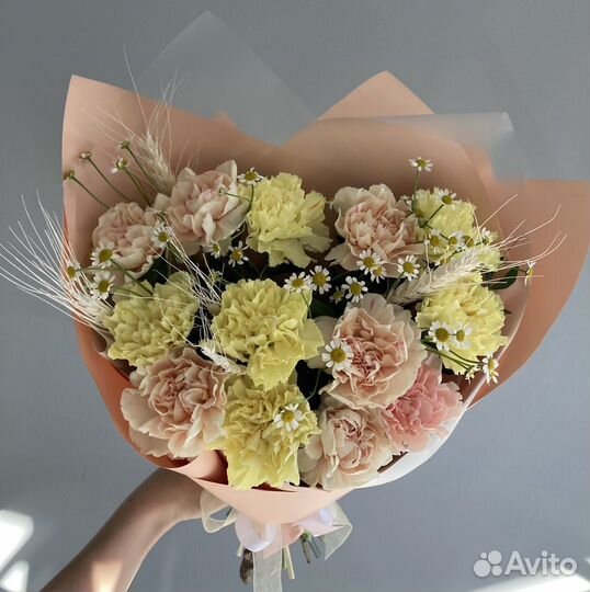 Букет из гвоздик (диантус)