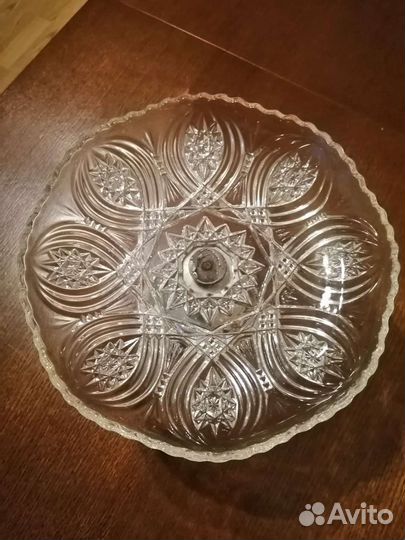 Ваза для фруктов мельхиоровая ножка