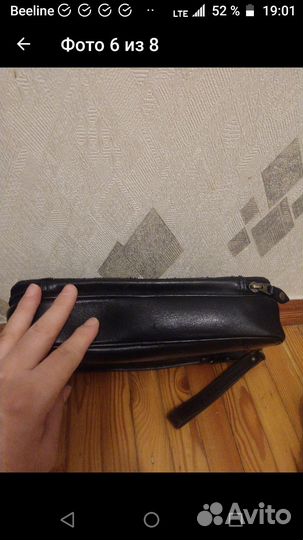 Мужская кожаная сумка бу