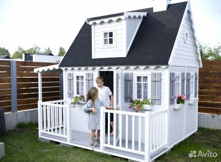 Детский деревянный домик для дачи