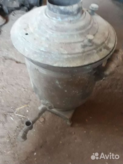 Самовар на дровах старинный