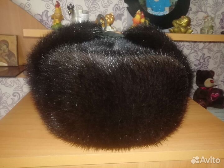 Шапка ушанка мужская норка