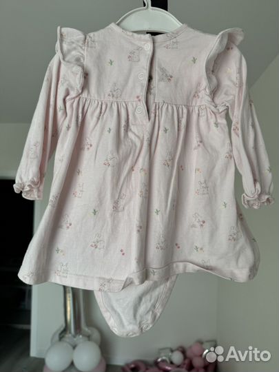 Платье боди для девочки 68 74